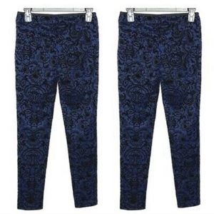 Forever 21 Black and blue floral pants